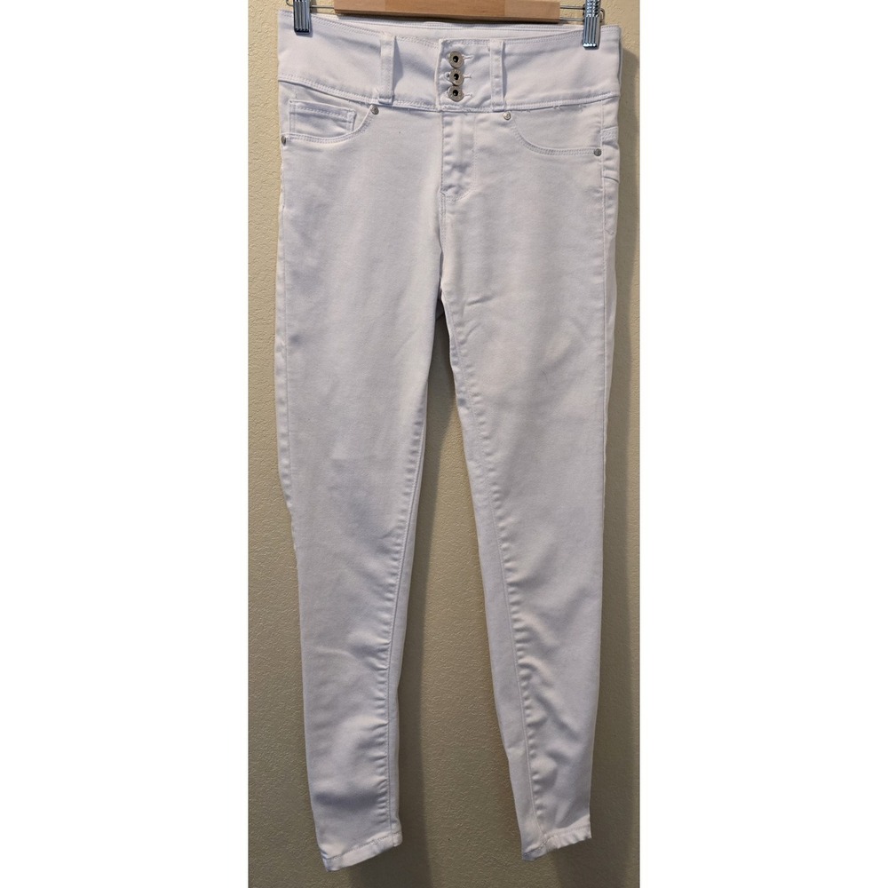 Women's Blue Savvy‎ White Pants Sz 5/27 High Rise